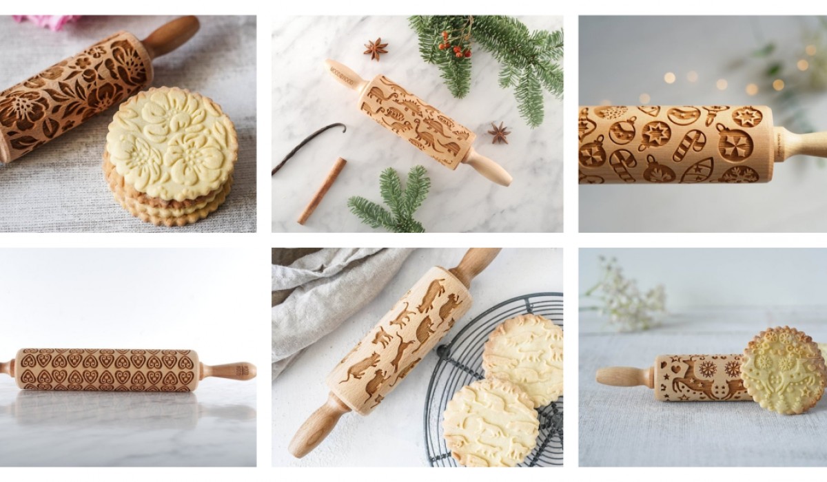 Discover our new baking tools – engraved rolling pins!