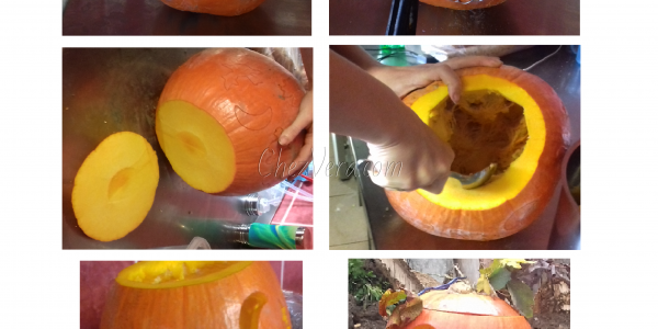 How to carve a Halloween pumpkin with cookie cutters?