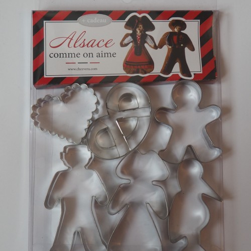 Cookie Cutters Set  "We love Alsace"