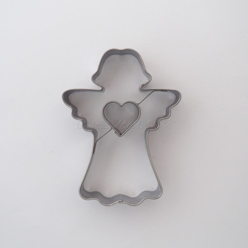 Linzer Cookie Cutter – Angel with Heart