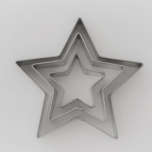 Cookie Cutters Set Five-pointed Stars (3 pcs)