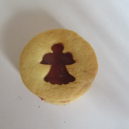 Emporte-pièces pour biscuits confiture - rond avec ange