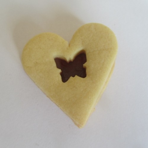 Linzer Cookie Cutter – Heart II with Butterfly