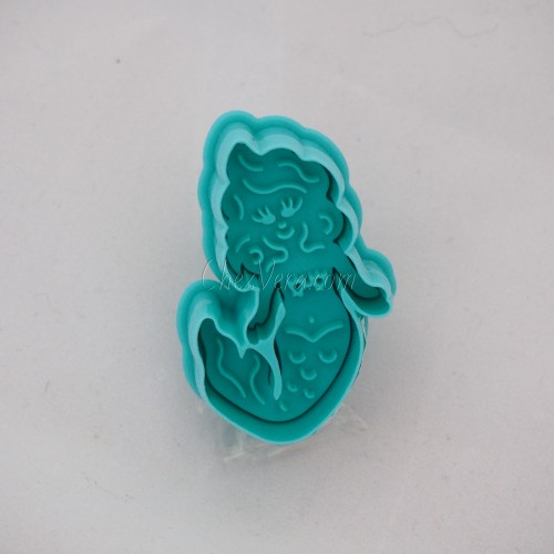 Cookie Cutter with Ejector – Mermaid