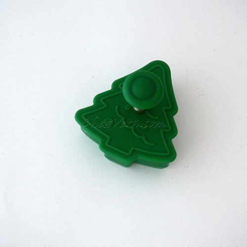 Cookie Cutter with Ejector - Christmas Tree