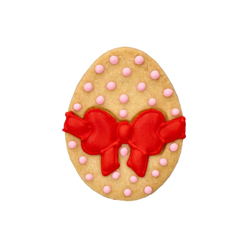 Cookie Cutter Egg with ribbon