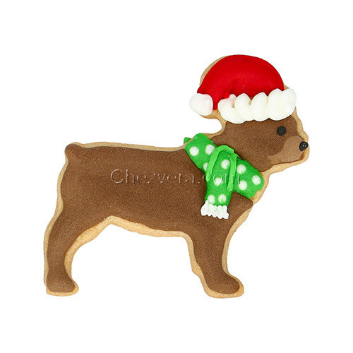 Cookie Cutter Christmas bulldog